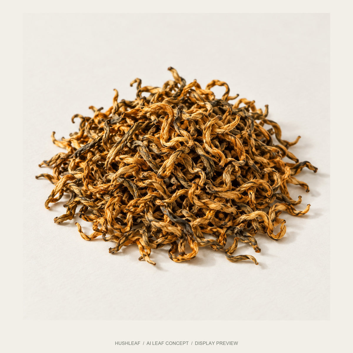 AI leaf concept — Golden Bud Black Tea — Fengqing, Yunnan