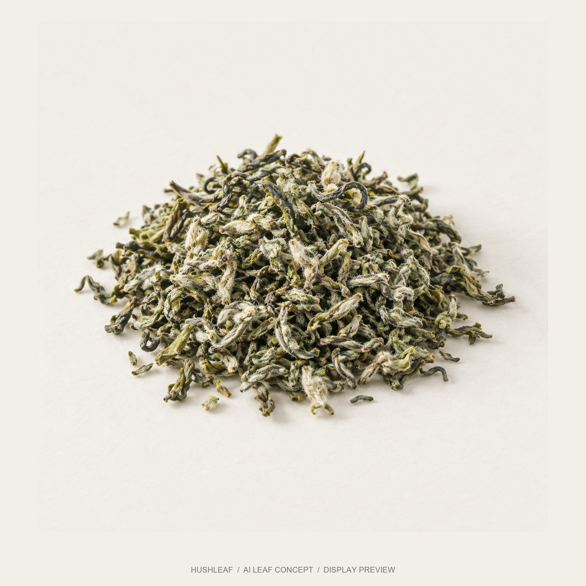 AI leaf concept — Biluochun Green Tea — Xishan, Jiangsu