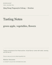 AI concept collection — tasting information card — Qing Xiang Tieguanyin Oolong — Houtian