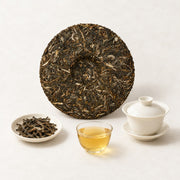 AI brewing scene concept — Yiwu Wanggong Raw Puer Cake