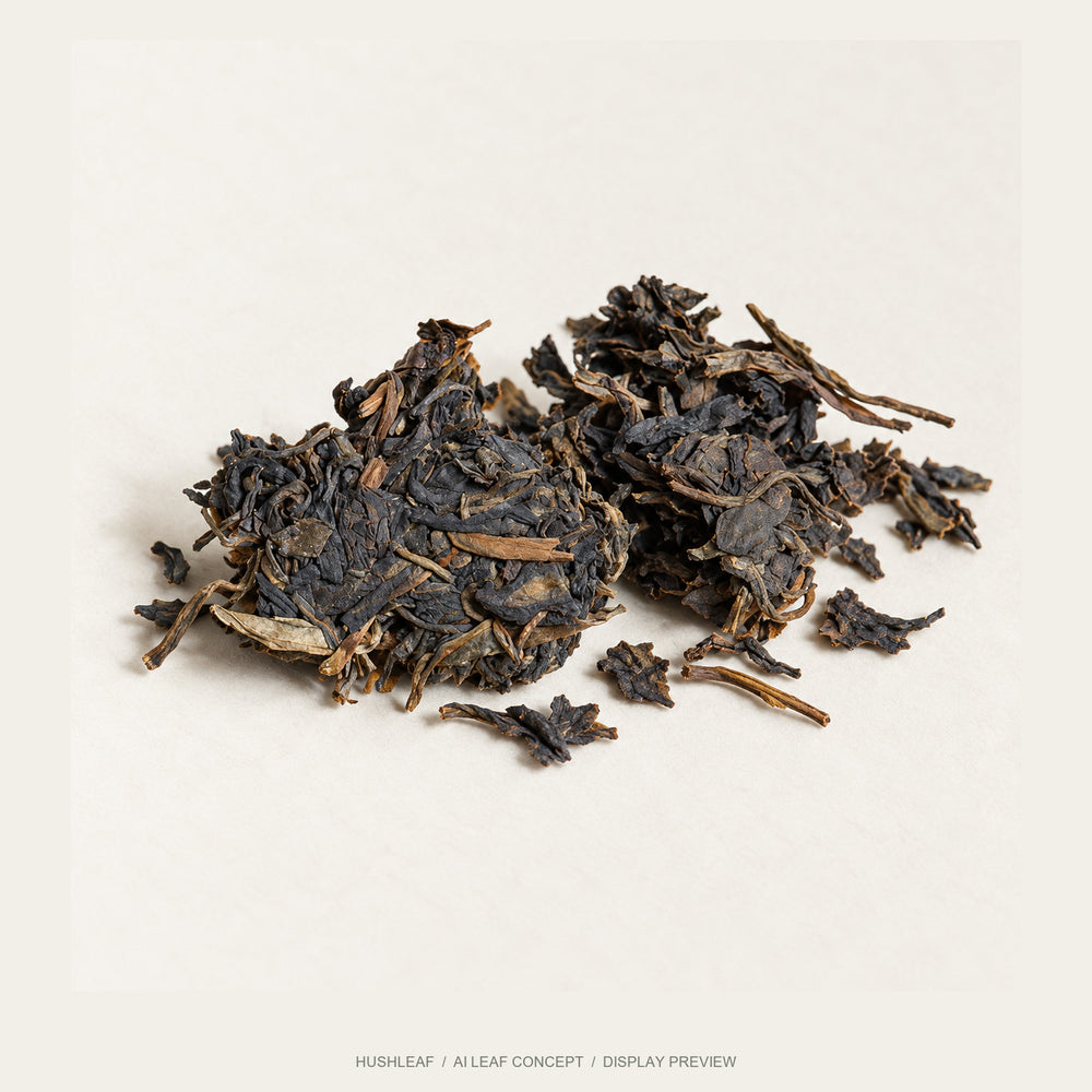 AI leaf concept — Bulang Raw Puer