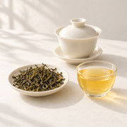 AI brewing scene concept — Mogan Huangya Yellow Tea — Deqing, Zhejiang