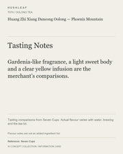 AI concept collection — tasting information card — Huang Zhi Xiang Dancong Oolong — Phoenix Mountain
