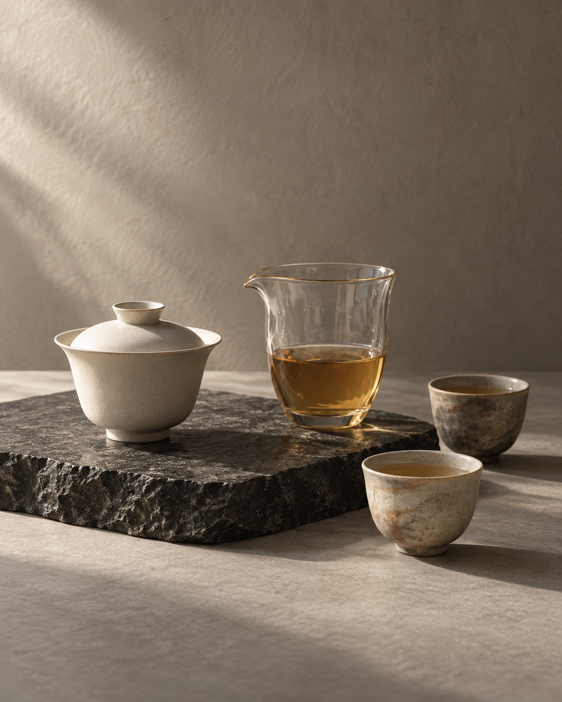 Minimal handmade teaware